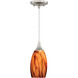 Milano LED 4.75 inch Satin Nickel Mini Pendant Ceiling Light