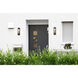 Striate Outdoor Wall Light in Black