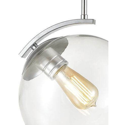 Collective 1 Light 10 inch Polished Chrome Mini Pendant Ceiling Light