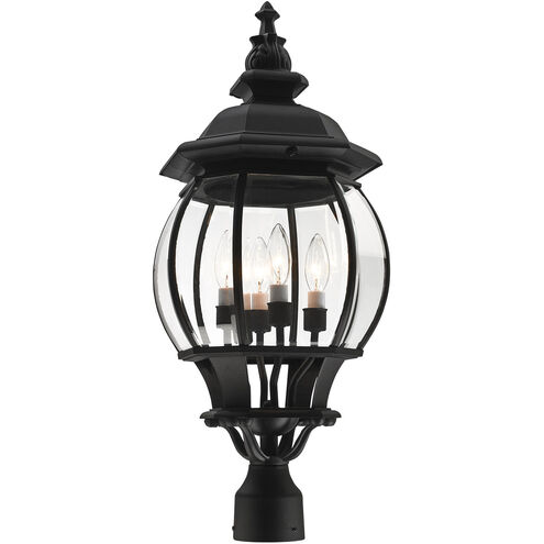 Frontenac 4 Light 27 inch Textured Black Outdoor Post Top Lantern