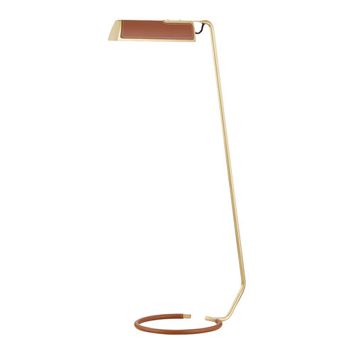Holtsville 45 inch 6.00 watt Aged Brass Floor Lamp Portable Light