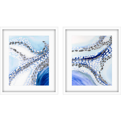 Abstract Collection Blue Framed Art