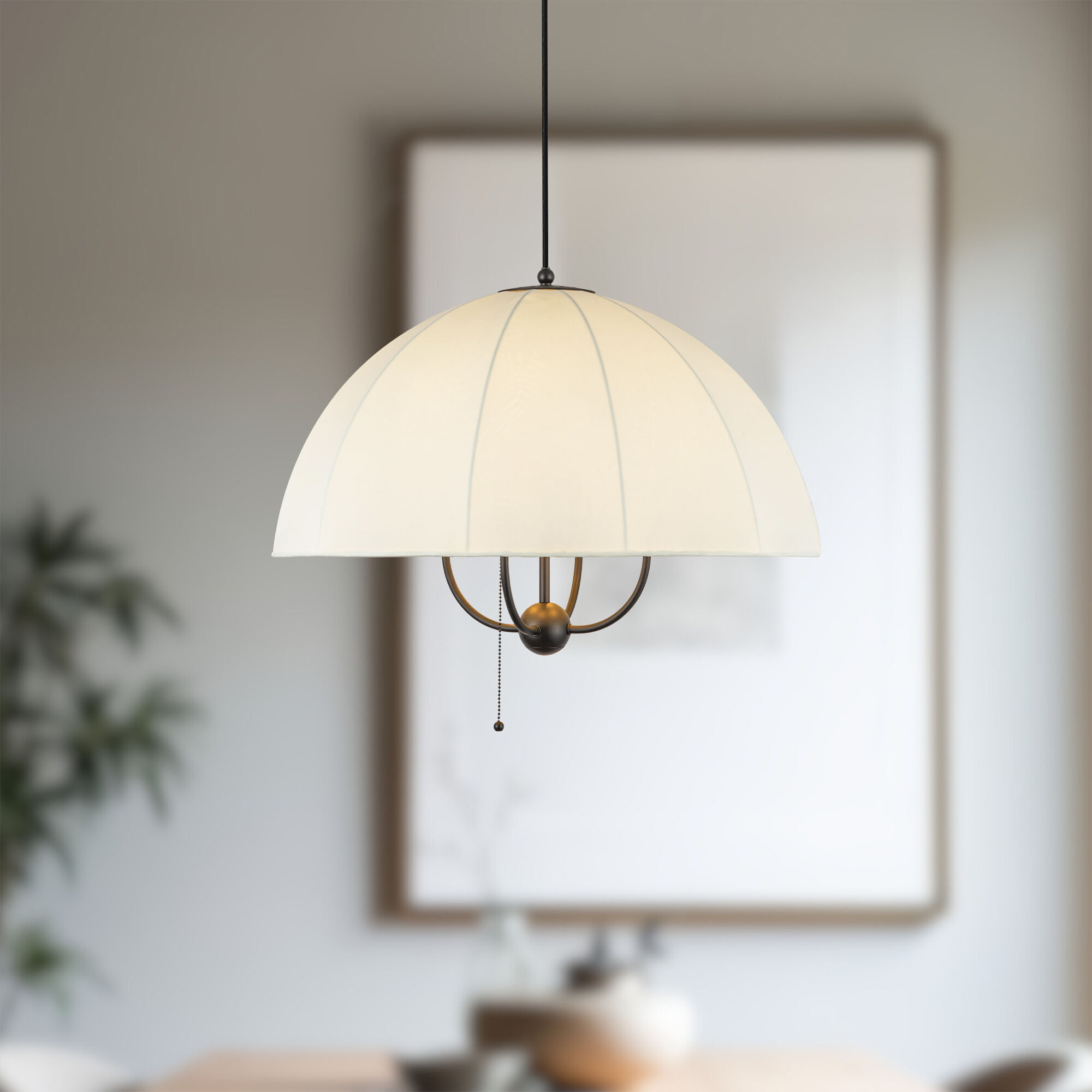 Alora Mood Crosby Pendant Ceiling Light in Matte Black