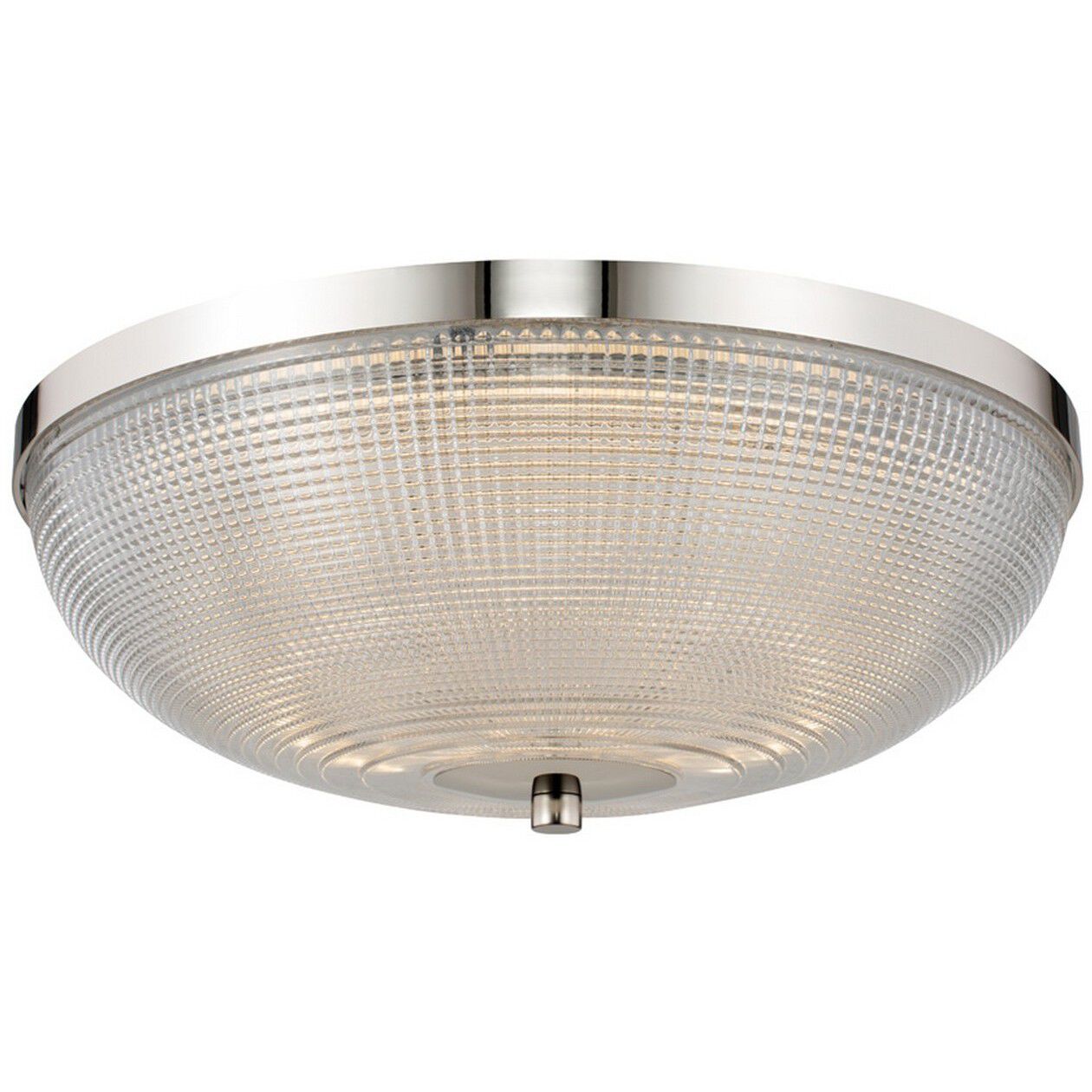 Portland LED 16 inch Polished Nickel Flush Mount Ceiling Light