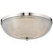 Portland LED 16 inch Polished Nickel Flush Mount Ceiling Light