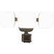 Theta LED 7.75 inch Bronze Outdoor Security in 3