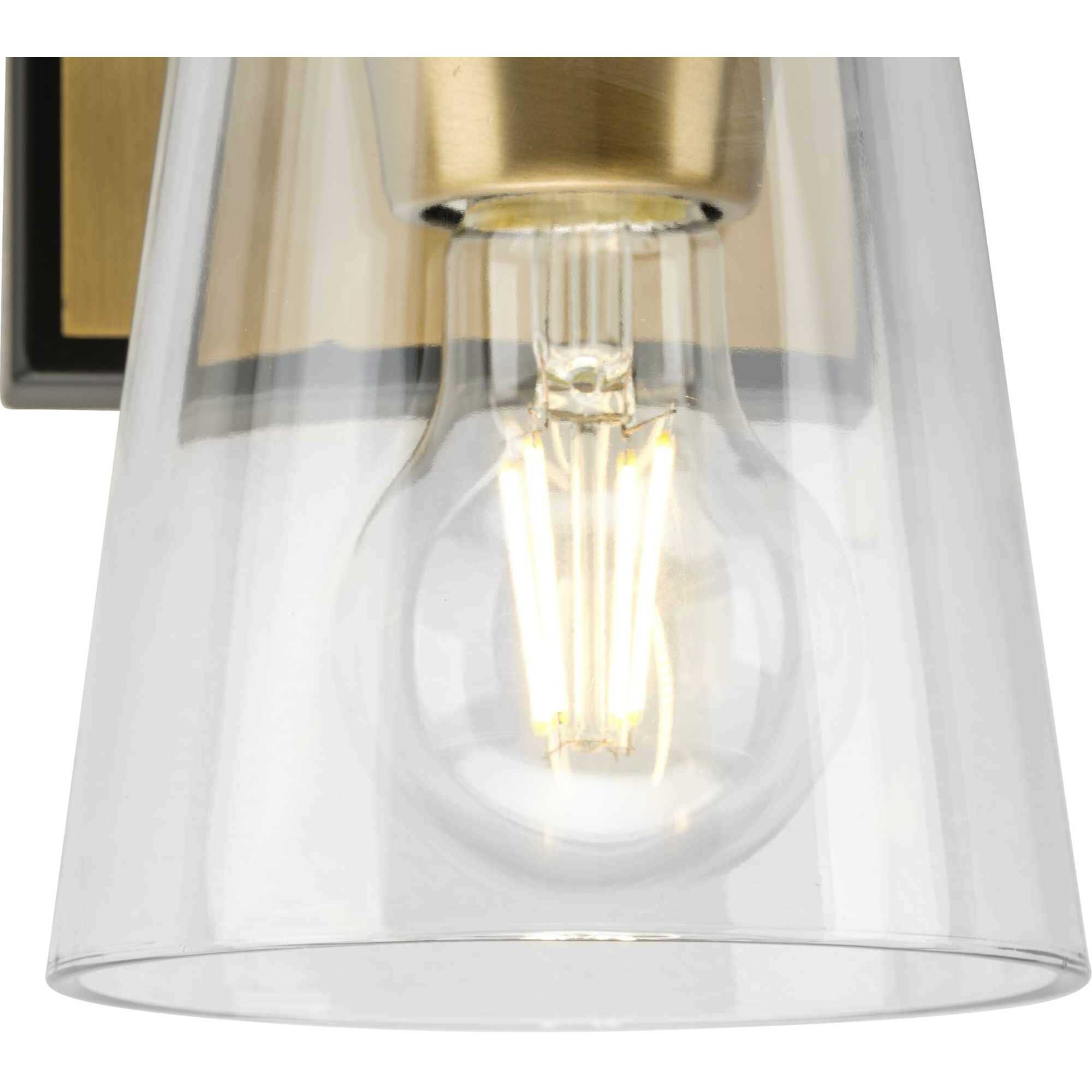 Cassell 1 Light 4.75 inch Vintage Brass Bathroom Vanity Light Wall Light