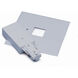 2-circuit 1 Light Silver Live End Feed Ceiling Light, with Canopy