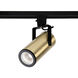 Silo 1 Light 120 Brushed Brass J Track Fixture Ceiling Light in 3000K