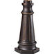 Outdoor Post Base 19.5 inch Grecian Bronze Outdoor Post Base