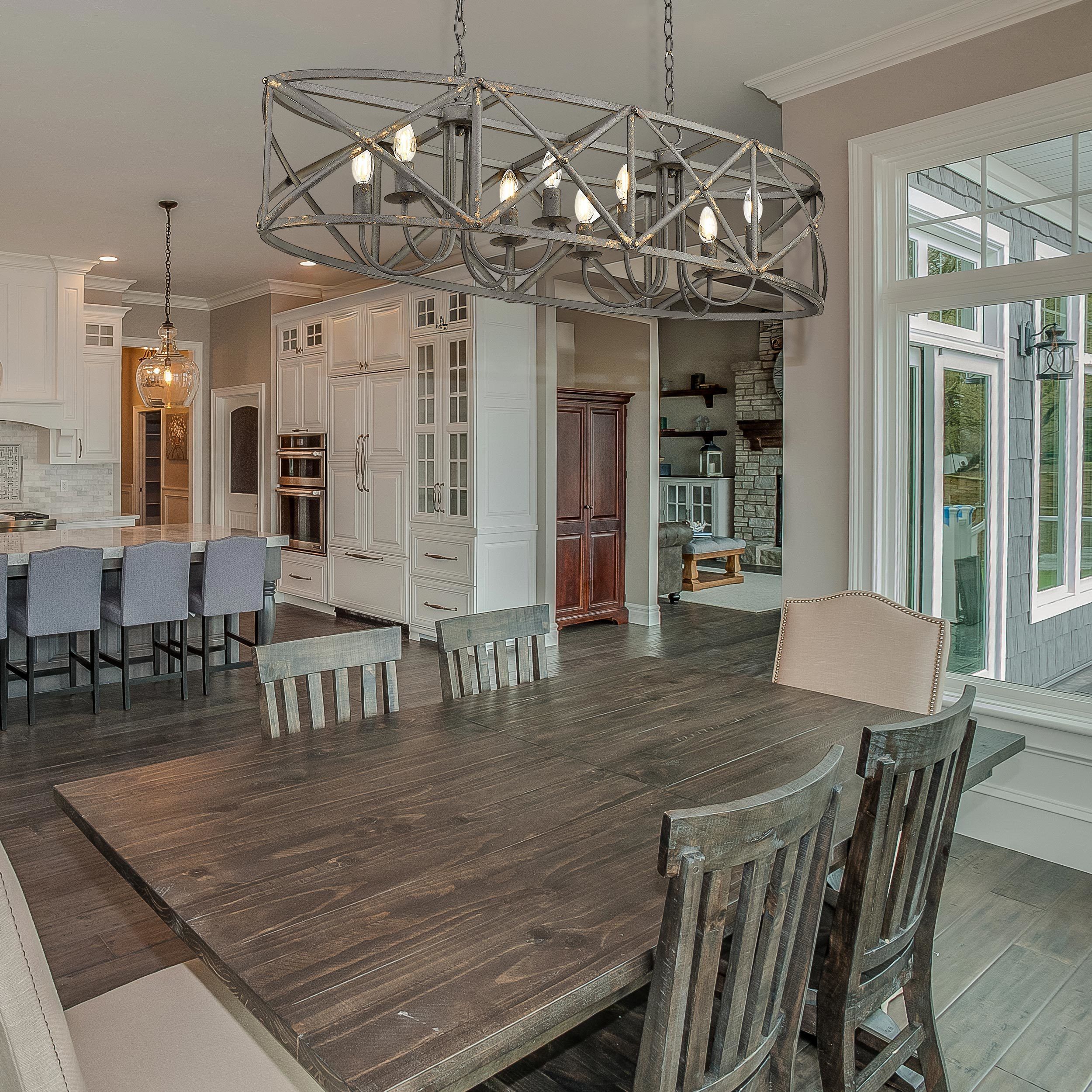 Alcott Island Light Ceiling Light in Antique Black Iron