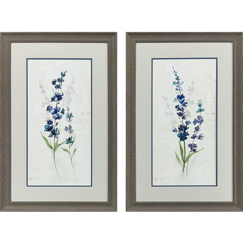 Fresh Lavender Purple and Blue Framed Art