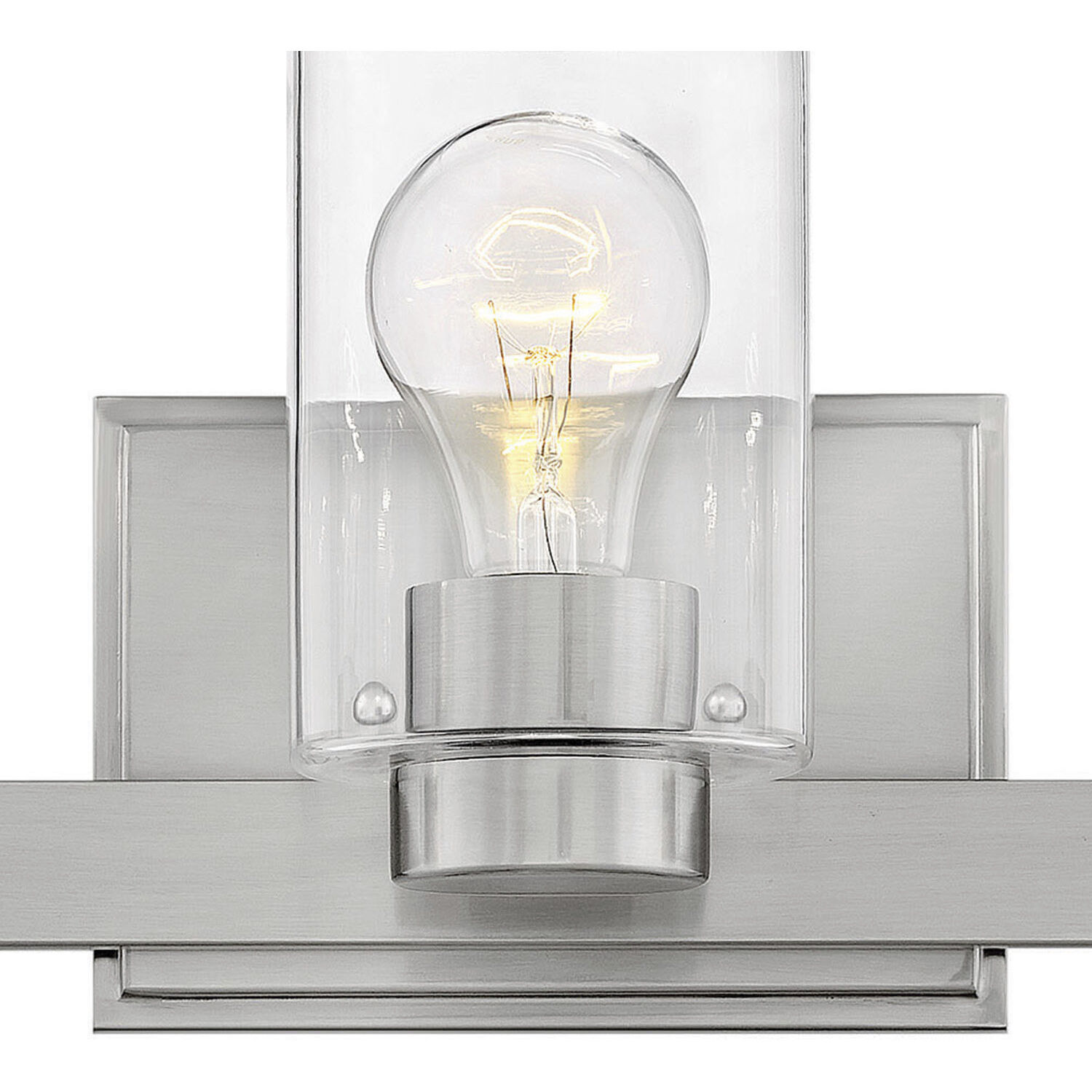 Miley 3 Light 21.5 inch Brushed Nickel Vanity Light Wall Light in Clear, Non-LED