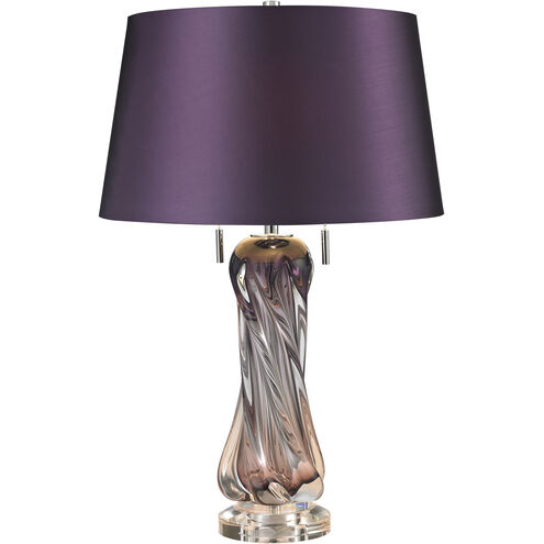 Vergato 24 inch 60.00 watt Purple Table Lamp Portable Light in Incandescent