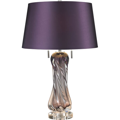 Vergato 24 inch 60 watt Purple Table Lamp Portable Light in Incandescent