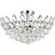 Emilia 5 Light 18 inch Chrome Flush Mount Ceiling Light