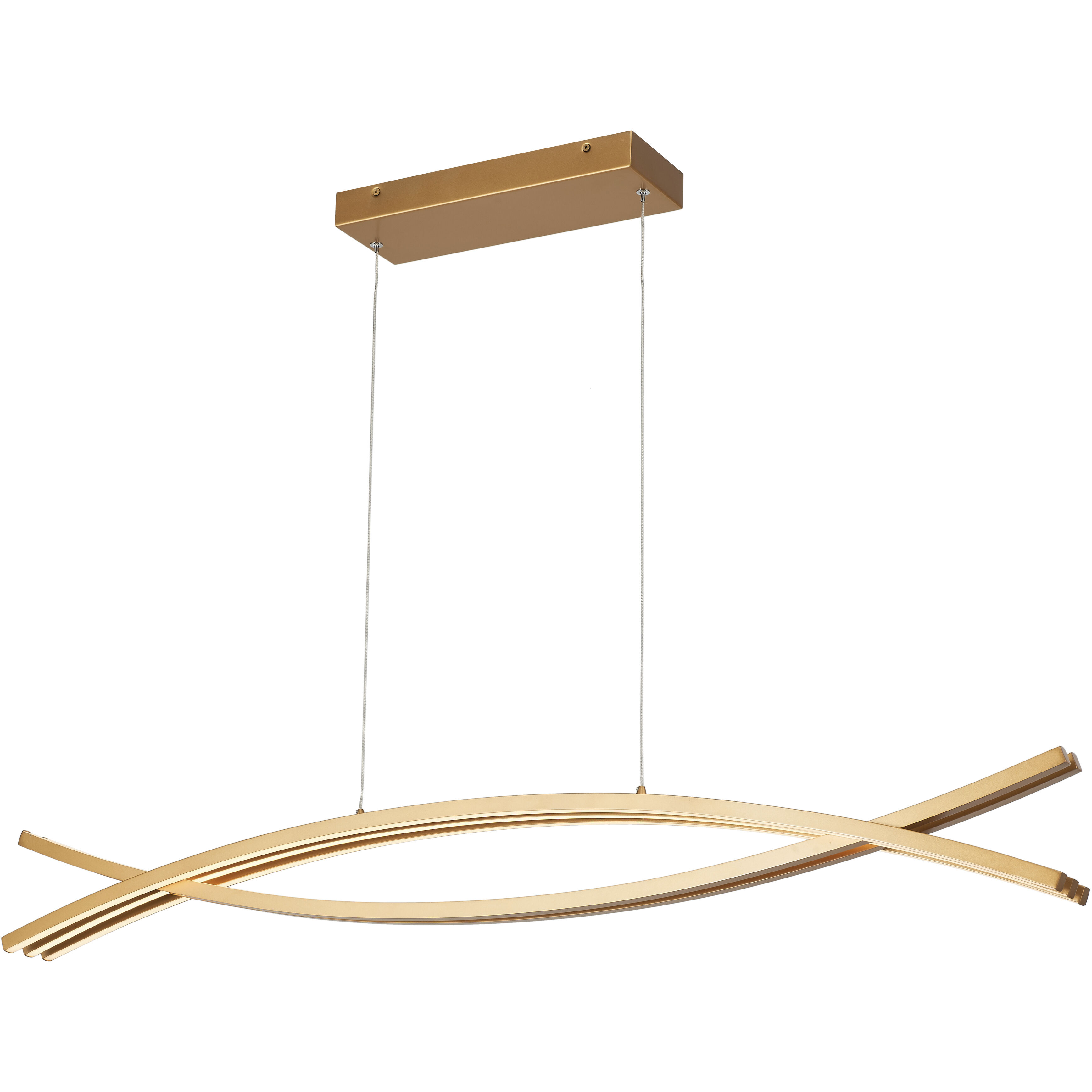 Wishbone LED Gold Pendant Ceiling Light