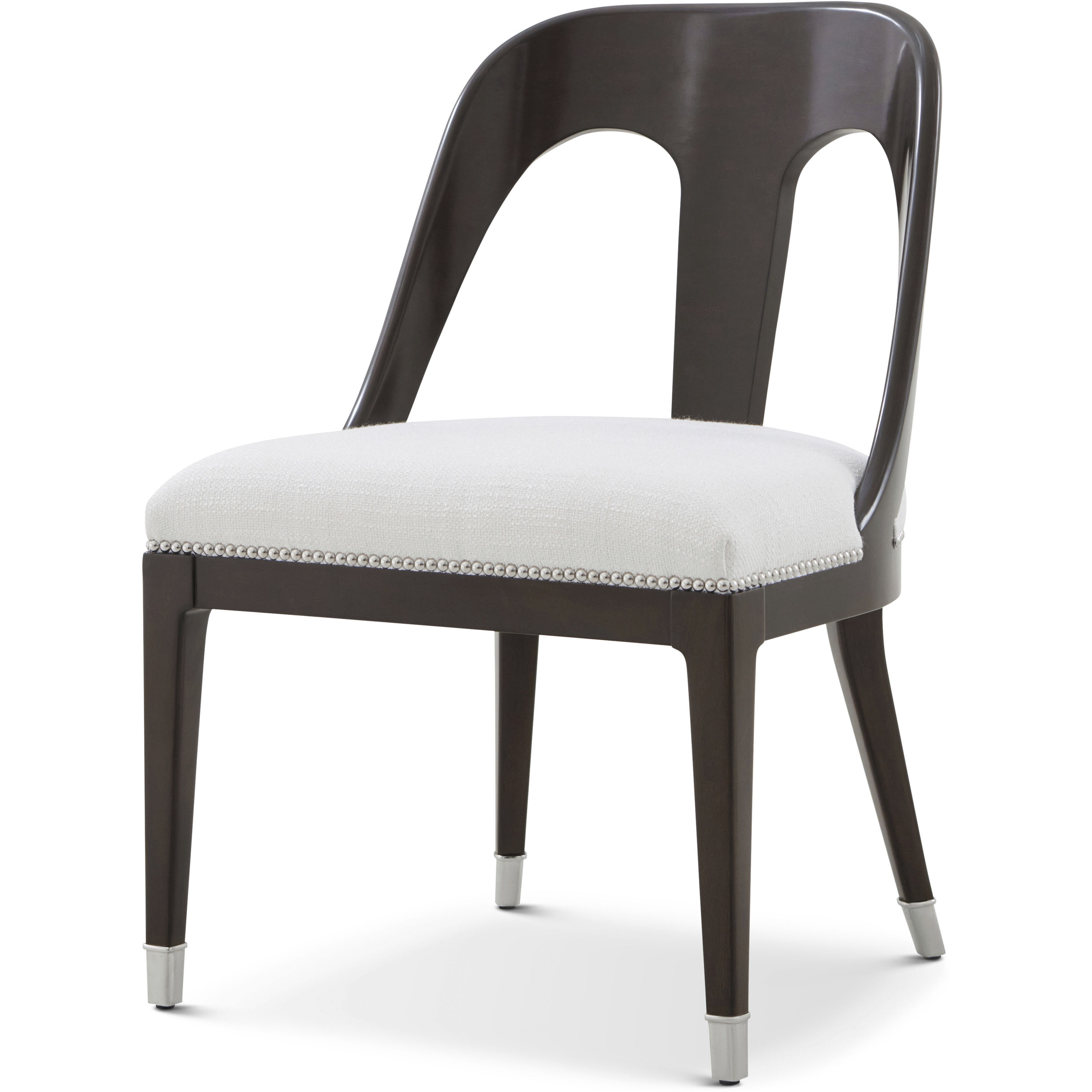 Spencer London Fulham Dining Side Chair, Wooden, Upholstered
