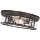 Clarion 4 Light 20.75 inch Bronze Flush Mount Ceiling Light