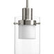 Moderna LED LED 6 inch Brushed Nickel Mini-Pendant Ceiling Light, Design Series 