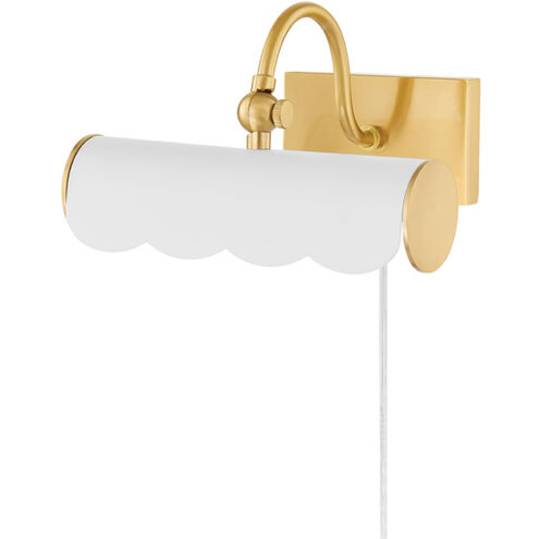 Fifi 25 watt 15.35 inch Aged Brass and Soft White Picture Light Wall Light
