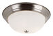Bowers 2 Light 13 inch Brushed Nickel Flushmount Ceiling Light