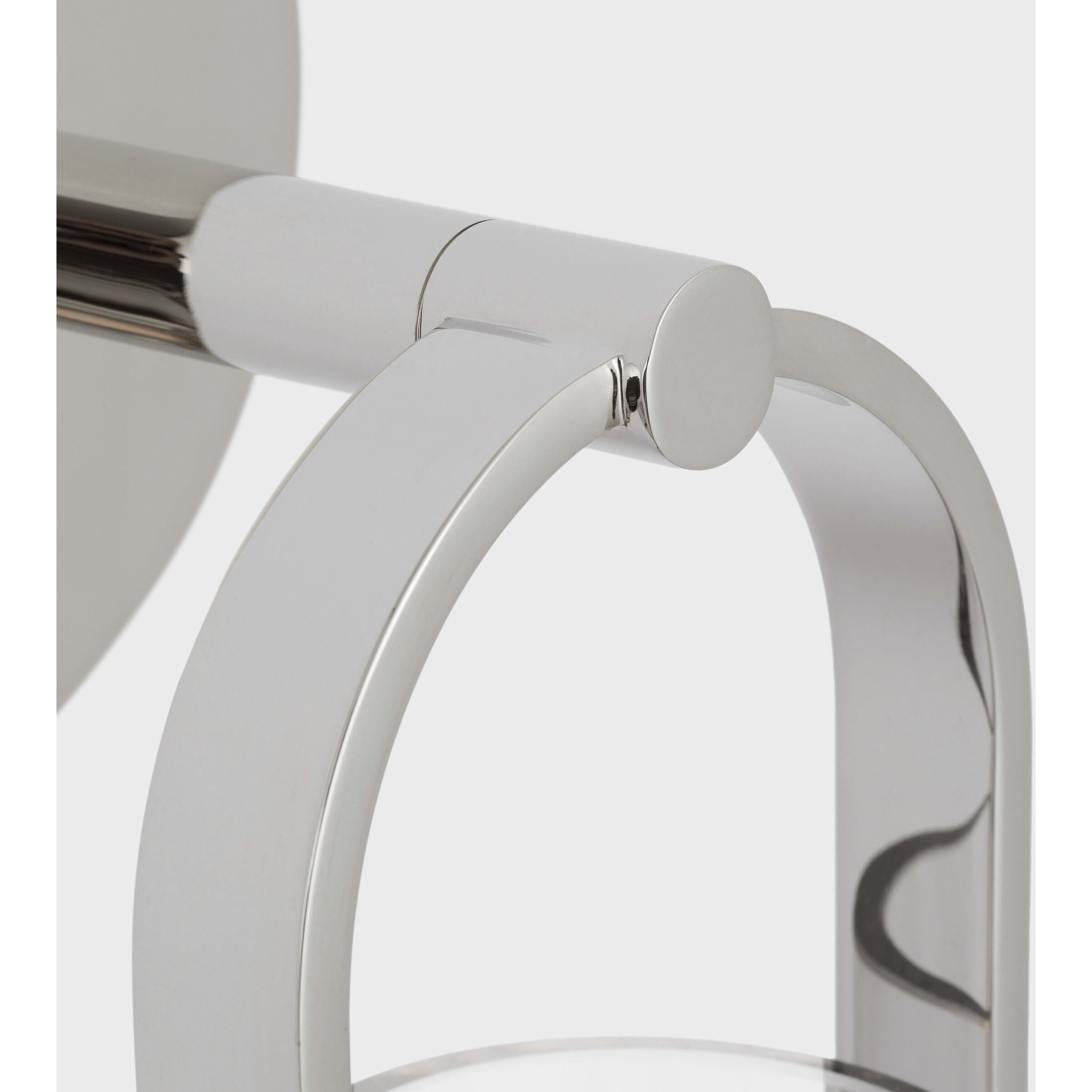 Ian K. Fowler Larkin LED 5.5 inch Polished Nickel Conical Bracketed Sconce Wall Light, Medium