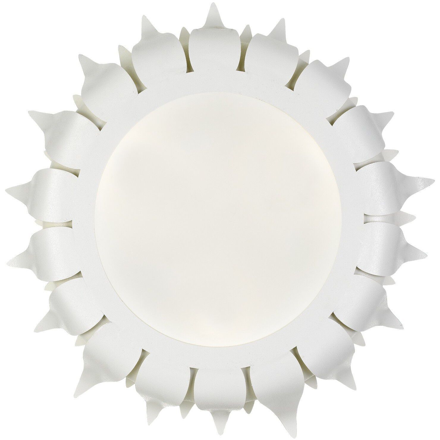 Broche 3 Light 16 inch Matte White Flush Ceiling Light