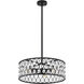 Canada 3 Light 19.7 inch Black Chandelier Ceiling Light