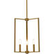 Vino 3 Light 14 inch Brass Pendant Ceiling Light