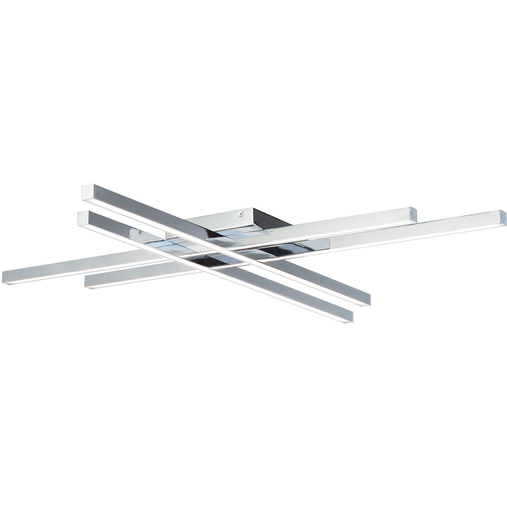 Parallax LED 32 inch Chrome Flush Mount Ceiling Light, dweLED