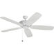 Colony 60 60 inch Matte White Ceiling Fan