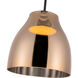 Trinity Pendant Ceiling Light in Copper Glass