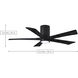 Atlas Irene-5HLK 52 inch Textured Bronze with Barnwood Tone Blades Ceiling Mount Paddle Fan in Barn Wood, Flush Mounted