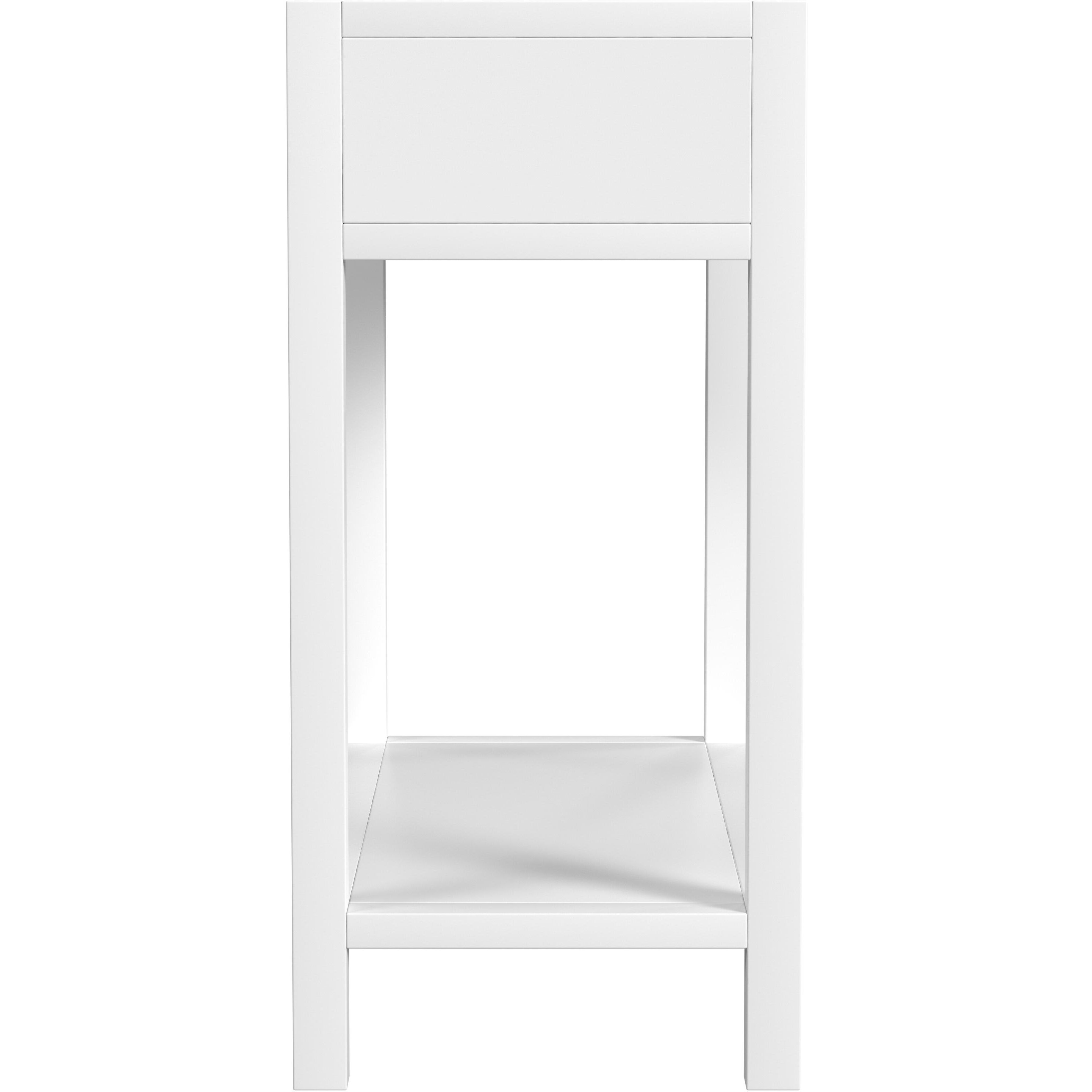 Lark 30" Wood 1-Drawer Nightstand in White