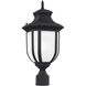 Childress 1 Light 20.5 inch Black Outdoor Post Lantern