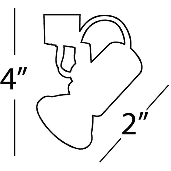 TK-178 1 Light 120 Black L Track Fixture Ceiling Light, WAC Limited