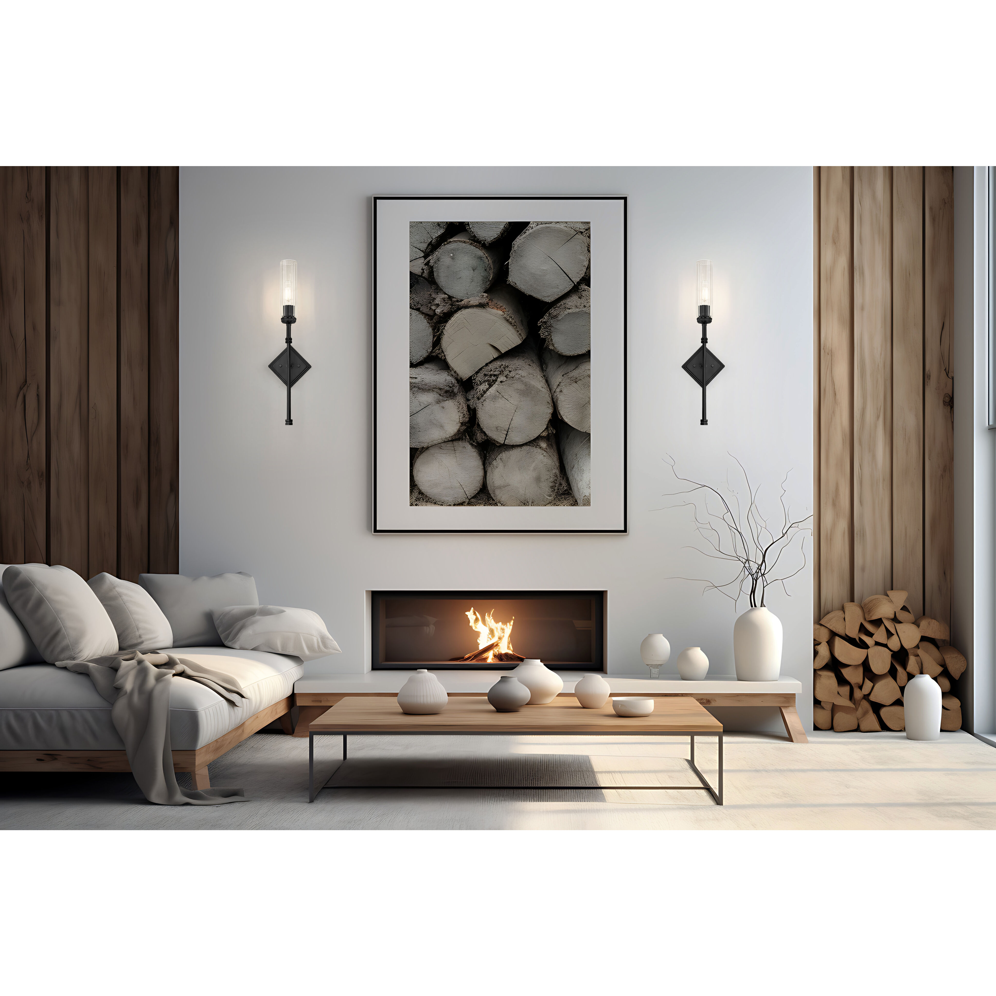 Esme Wall Sconce Wall Light in Matte Black