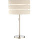 Falan 27 inch 100.00 watt Brushed Nickel Table Lamp Portable Light