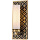 Ziggy 1 Light 6 inch Laquered Gold Bath Bar Wall Light