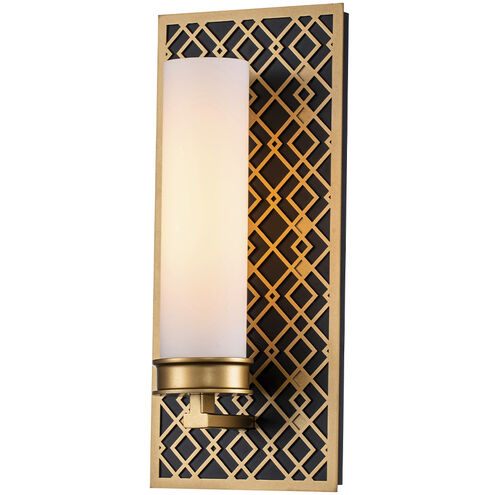 Ziggy 1 Light 6 inch Laquered Gold Bath Bar Wall Light