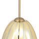 Chroman Empire 1 Light 9.85 inch Satin Gold Pendant Ceiling Light