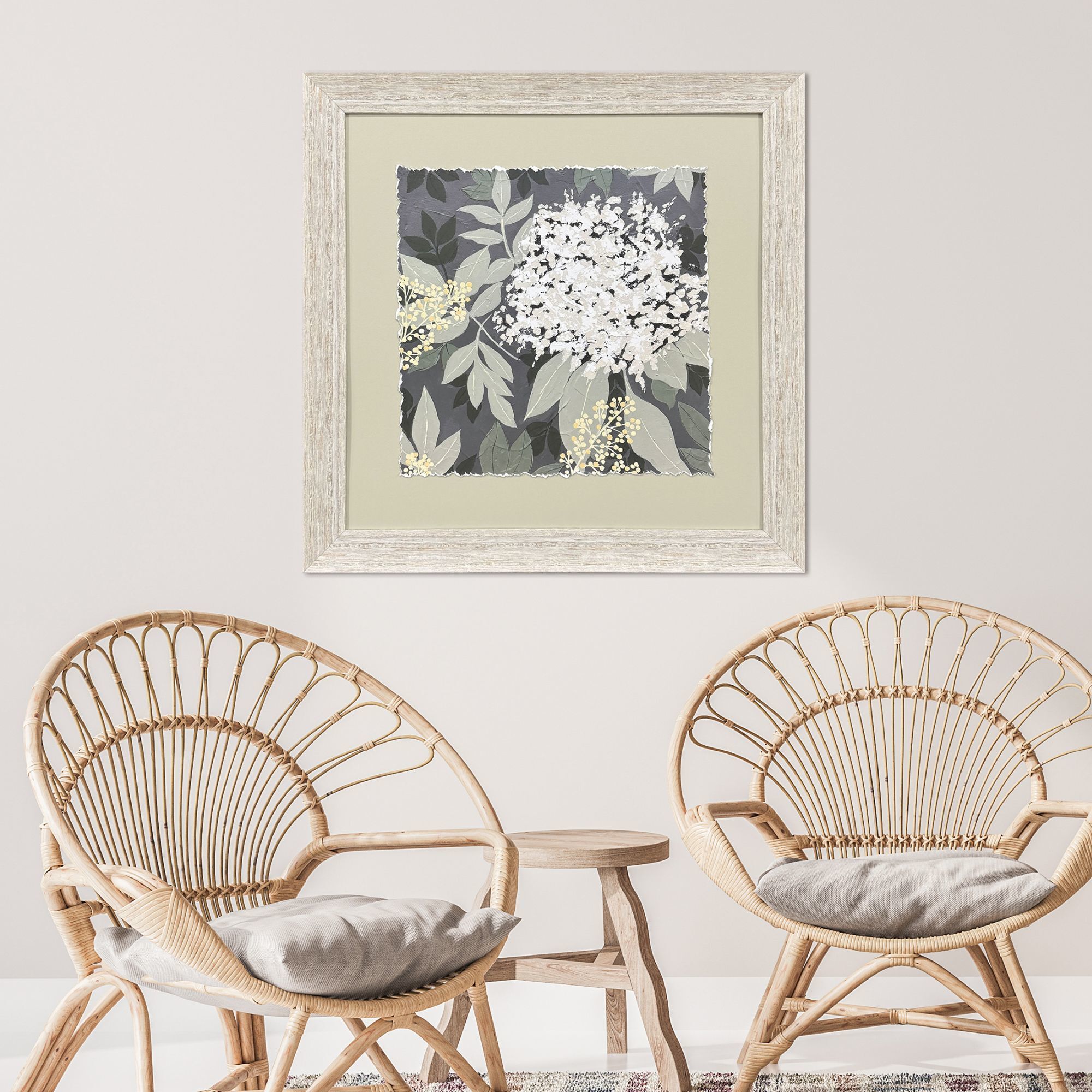 My Garden Green and White and Black Framed Art, Propac