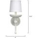 Concord Wall Sconce Wall Light in White Plaster