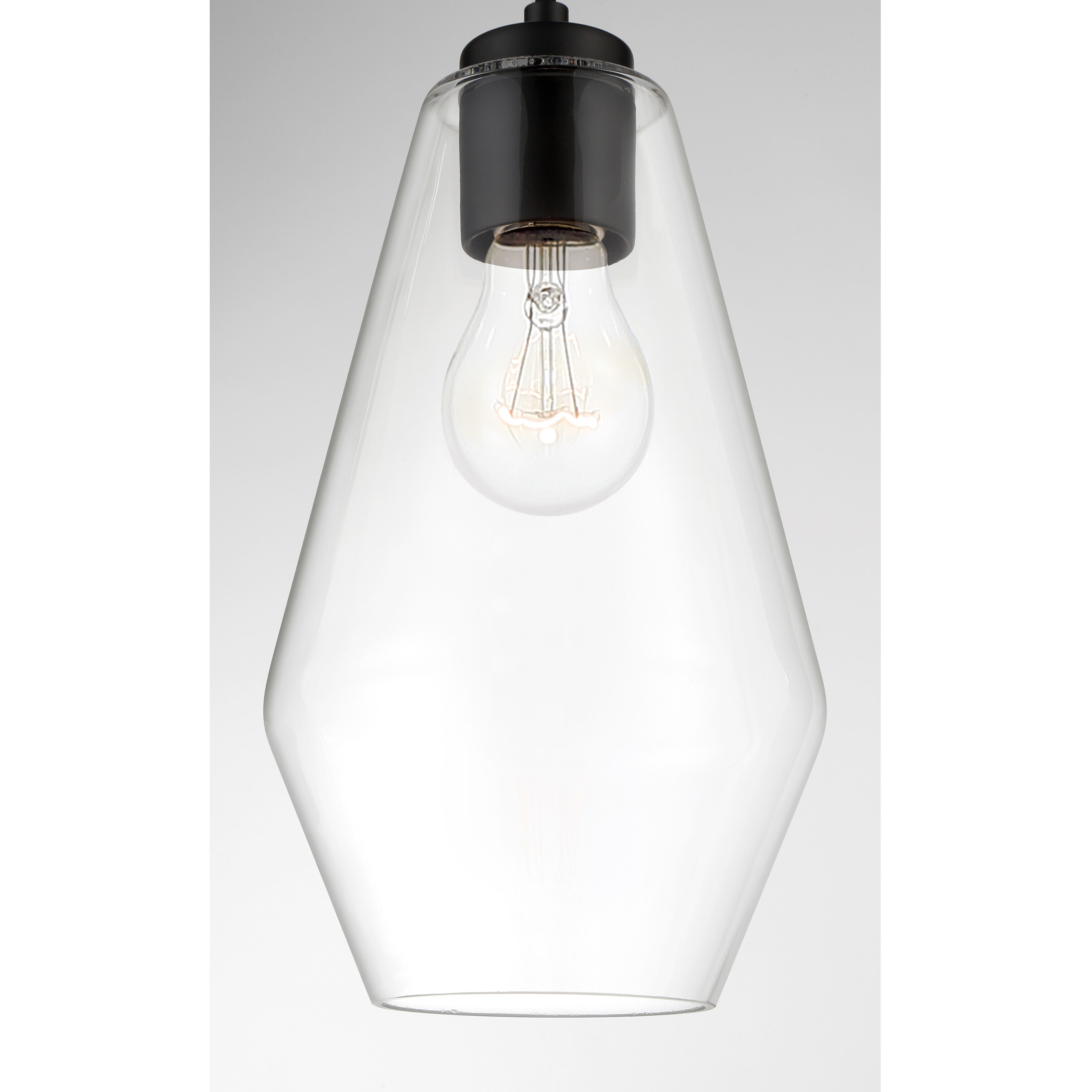 Clarity 1 Light 6.75 inch Coal Mini Pendant Ceiling Light