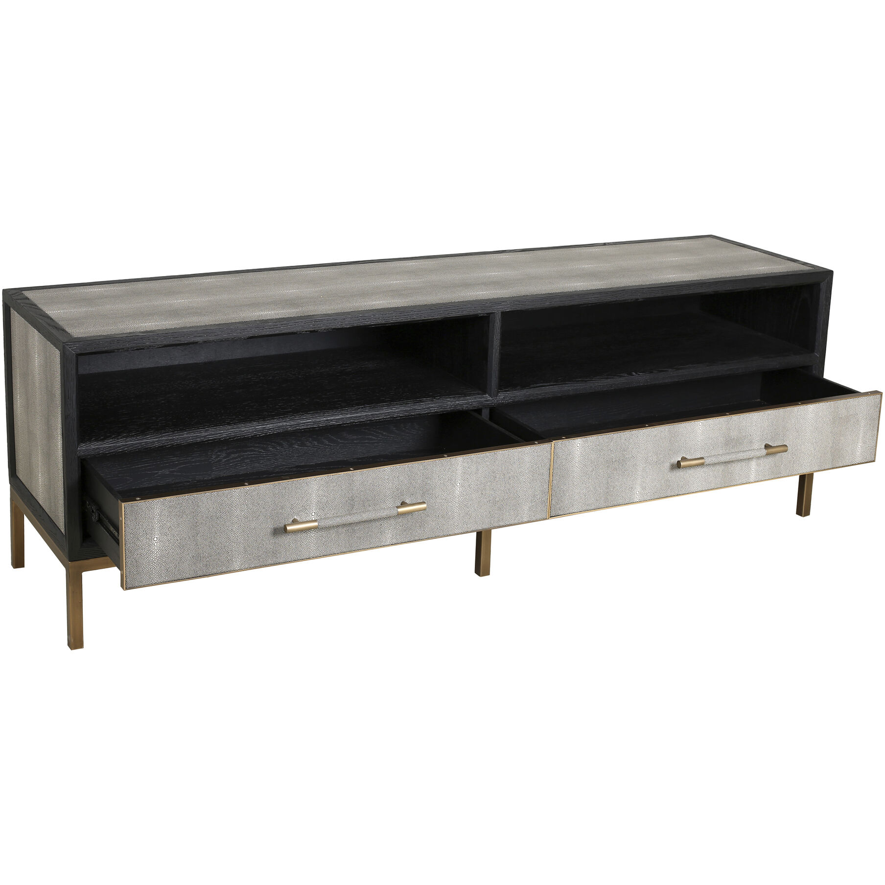 Mako 71 X 18 inch Grey Console Table, Media Cabinet