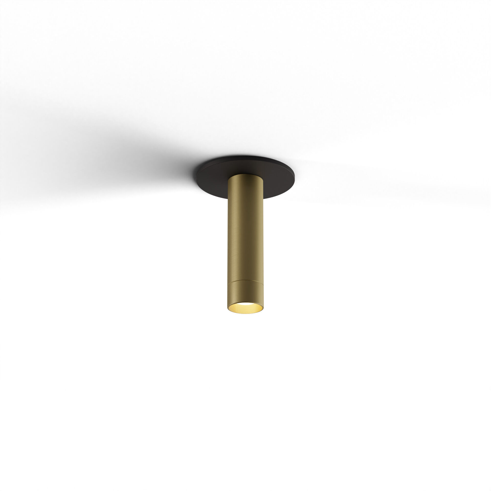 Combi LED 1.5 inch Brass Pendant Ceiling Light, Suspension / Flush Mount 2-in-1