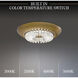 Signature Bellaire LED 15.75 inch Aged Brass Flush Mount Ceiling Light