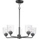 Acadia 5 Light 26 inch Black Single-Tier Chandelier Ceiling Light