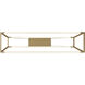 Minimalist LED 36 inch Soft Gold Linear Chandelier Ceiling Light